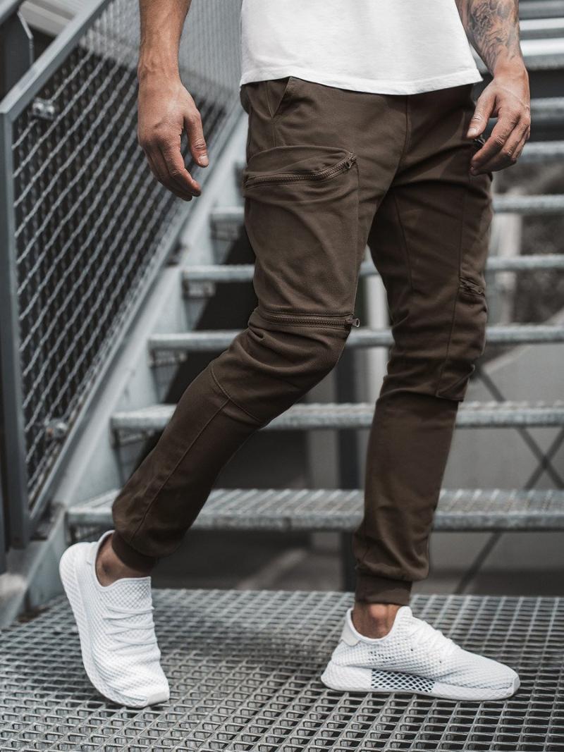 Men Pants Fashion Jogger Fitness Bodybuilding Gyms For Runners Clothing Autumn Sweatpants Size 3XL Mid Men's