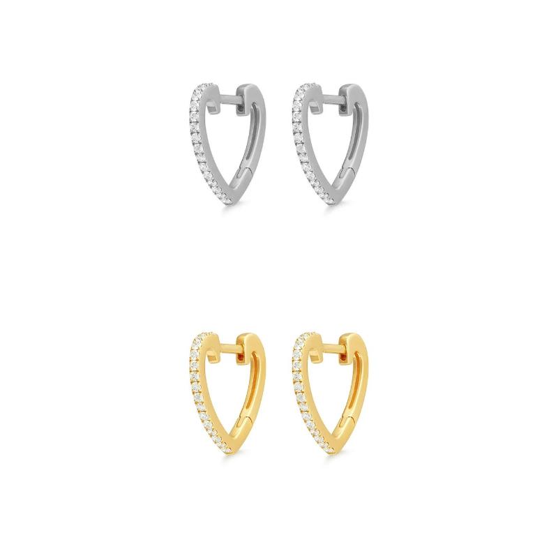 Hoop & Huggie Fashion Cubic Zircon Heart Shape Earrings For Women Dainty Jewel Valentine's Gift Her Brincos
Hoop & Huggie Fashion Cubic Zircon Heart Shape Earrings For Women Dainty Jewel Valentine's Gift Her Brincos