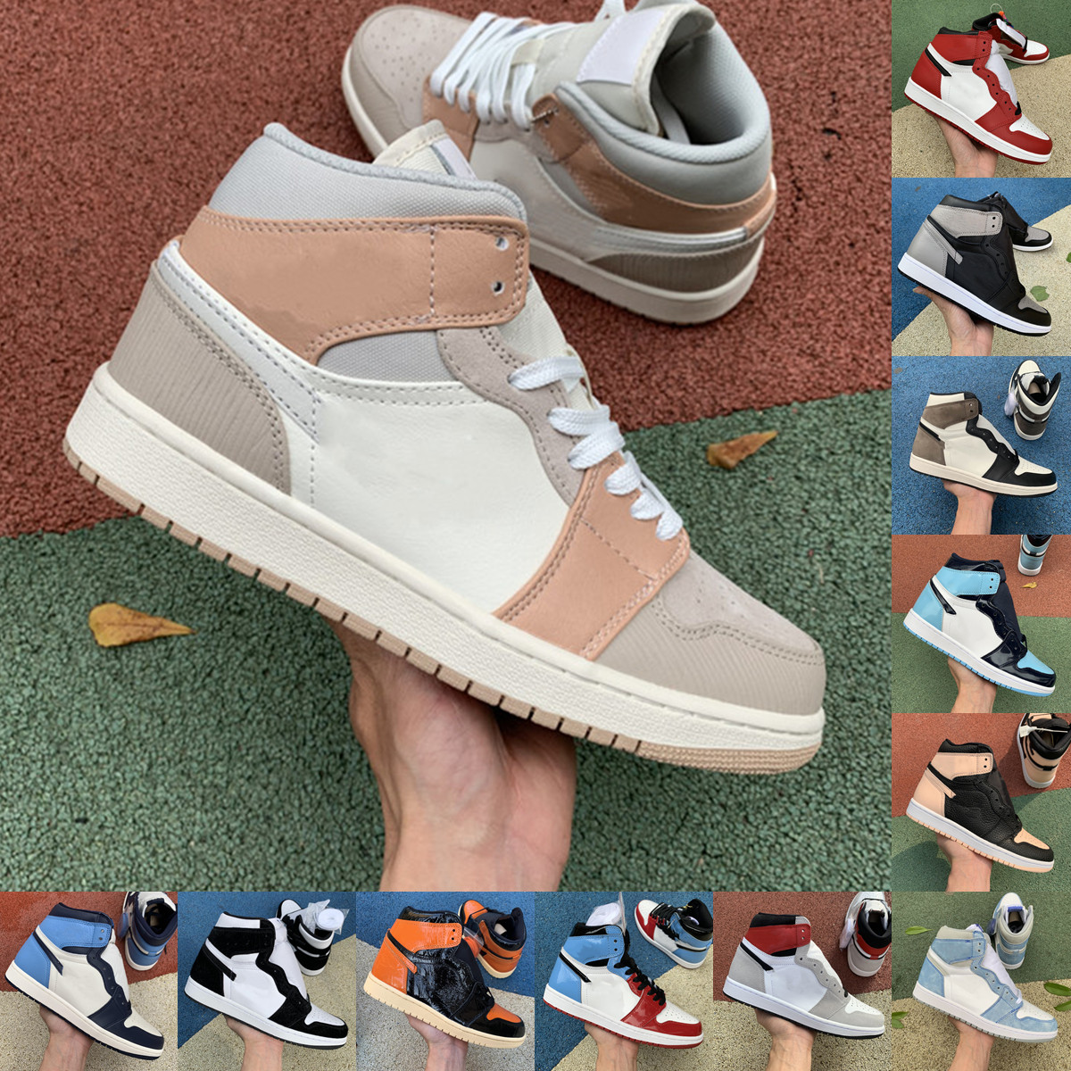 Dark Mocha high 1 basketball shoes 1s JORDÁN UNC Patent Chicago Mid Milan NC to Chi Leather mens sneakers Shadow Hyper Royal University Blue outdoor trainer
Dark Mocha high 1 basketball shoes 1s JORDÁN UNC Patent Chicago Mid Milan NC to Chi Leather mens sneakers Shadow Hyper Royal University Blue outdoor trainer