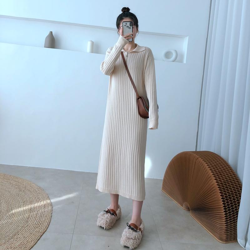 Casual Dresses WAVSIYIER Korean Elegant Oversized Sweater Dress Women Thick Woman 2021 Spring Winter Pullover Knitted Cute Vintage Jumper So, Beige
Casual Dresses WAVSIYIER Korean Elegant Oversized Sweater Dress Women Thick Woman 2021 Spring Winter Pullover Knitted Cute Vintage Jumper So, Beige