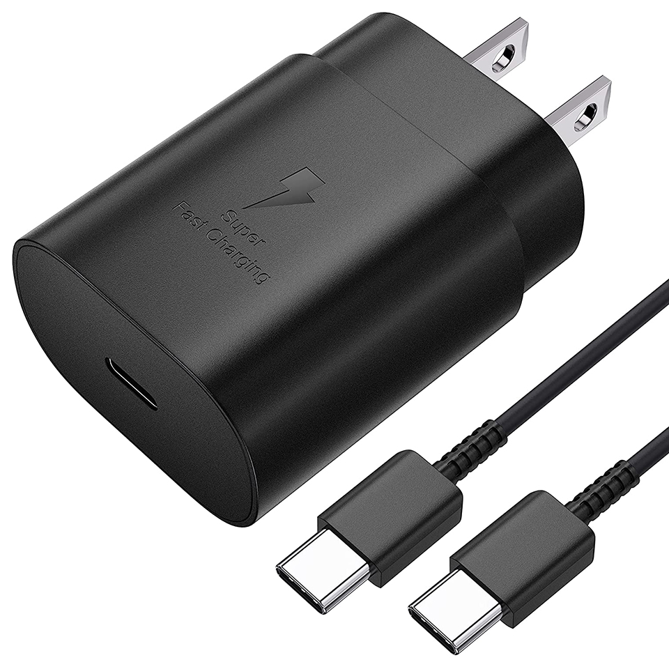 25W Type-C USB-C PD Wall Charger Super Fast Charging Adapter with Type C Cable for Samsung Galaxy S21 S20 Note 20 Note 10 Android Smartphones
25W Type-C USB-C PD Wall Charger Super Fast Charging Adapter with Type C Cable for Samsung Galaxy S21 S20 Note 20 Note 10 Android Smartphones