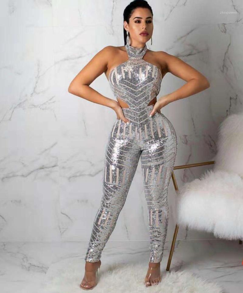 Women's Jumpsuits & Rompers Arrival Silver Sleeveless Sequined Jumpsuit 2021 Women Elegant O-Neck Celebrity Evening Party Bodycon Bandage, As pic
Women's Jumpsuits & Rompers Arrival Silver Sleeveless Sequined Jumpsuit 2021 Women Elegant O-Neck Celebrity Evening Party Bodycon Bandage, As pic