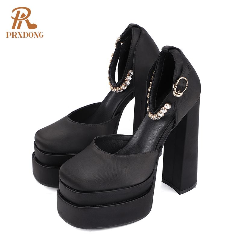Sandals 2021 Summer Sexy Ladies Super High Heel Thick Platform Buckle Strap Crystal Women Shoes Party Wedding Dress Female Pumps, Black
Sandals 2021 Summer Sexy Ladies Super High Heel Thick Platform Buckle Strap Crystal Women Shoes Party Wedding Dress Female Pumps, Black