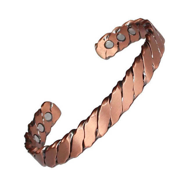 Women Copper Bracelet Bangle with Magnets 3000 Gauss with 6 Pcs Magnets Japanese Magnetic Cuff Bracelet 2020 Q0720
Women Copper Bracelet Bangle with Magnets 3000 Gauss with 6 Pcs Magnets Japanese Magnetic Cuff Bracelet 2020 Q0720