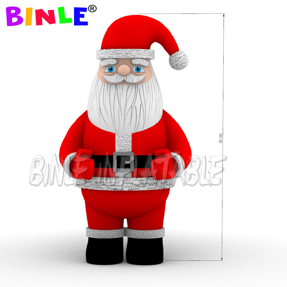 giant Inflatable santa claus balloon with grey beard for interactive advertising Decoration outdoor events