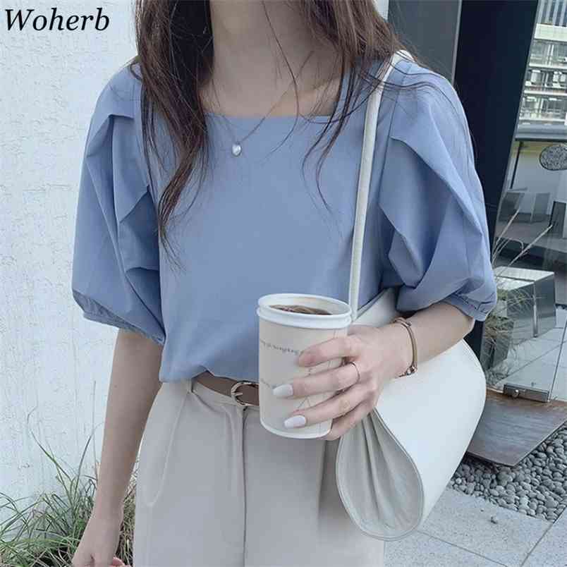 Women Sweet Chic Blouse Solid Femme Gentle Shirts Office Lady Lantern Sleeves Retro Streetwear Crop Tops Blusas 210519, Blue
Women Sweet Chic Blouse Solid Femme Gentle Shirts Office Lady Lantern Sleeves Retro Streetwear Crop Tops Blusas 210519, Blue