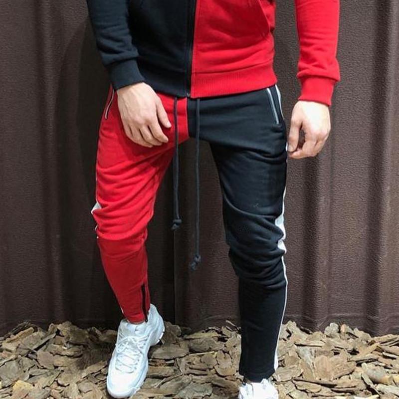Gym Track Pants Men Hip Hop Joggers Fashion Sweatpants Skinny Training Bodybuilding Sport Pant Workout Autumn Running Sports Men's
