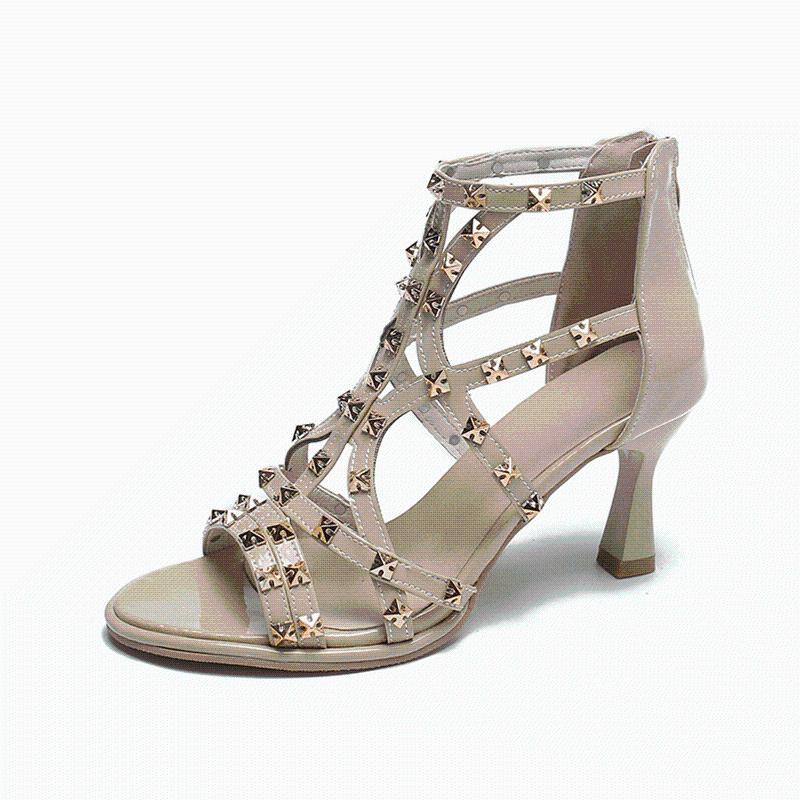 Sandals Women Classic Pumps 2021 Metal Studs Rivets Strappy High Heels Galdiator Buckle Ankle Strap Stilettos, Black
Sandals Women Classic Pumps 2021 Metal Studs Rivets Strappy High Heels Galdiator Buckle Ankle Strap Stilettos, Black