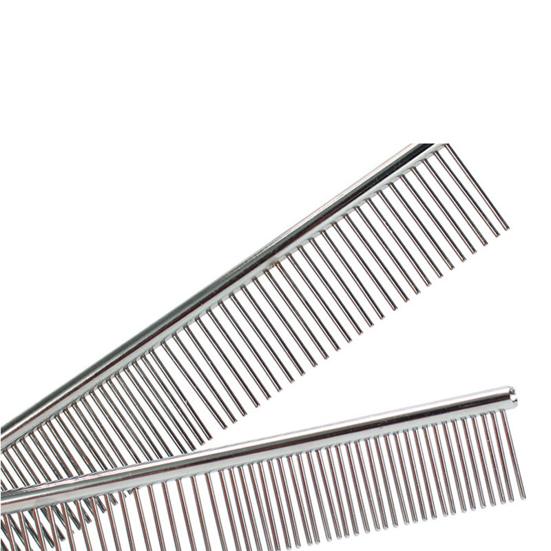 Stainless Steel Pet Combs Cat Dog Grooming Professional Tools Rounded Teeth for Removing Knots Tangles