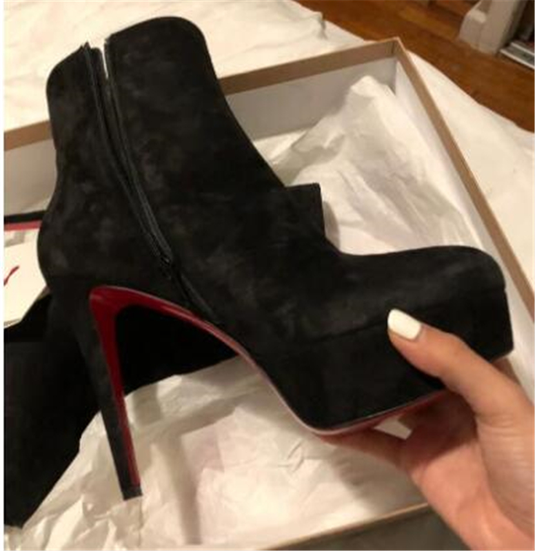 Winter Fashion Lady Ankle Boots High Heels Womens Red Bottom Booties Platform Lady Booty Plafrom Cool Knight Boot Party Wedding Dress EU43
Winter Fashion Lady Ankle Boots High Heels Womens Red Bottom Booties Platform Lady Booty Plafrom Cool Knight Boot Party Wedding Dress EU43