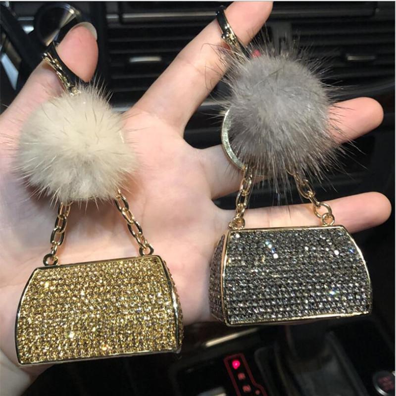 Keychains Blingbling Diamond-inlaid Alloy Key Chain Pendant Knapsack Mink Plush Ball Car Small Gift
Keychains Blingbling Diamond-inlaid Alloy Key Chain Pendant Knapsack Mink Plush Ball Car Small Gift