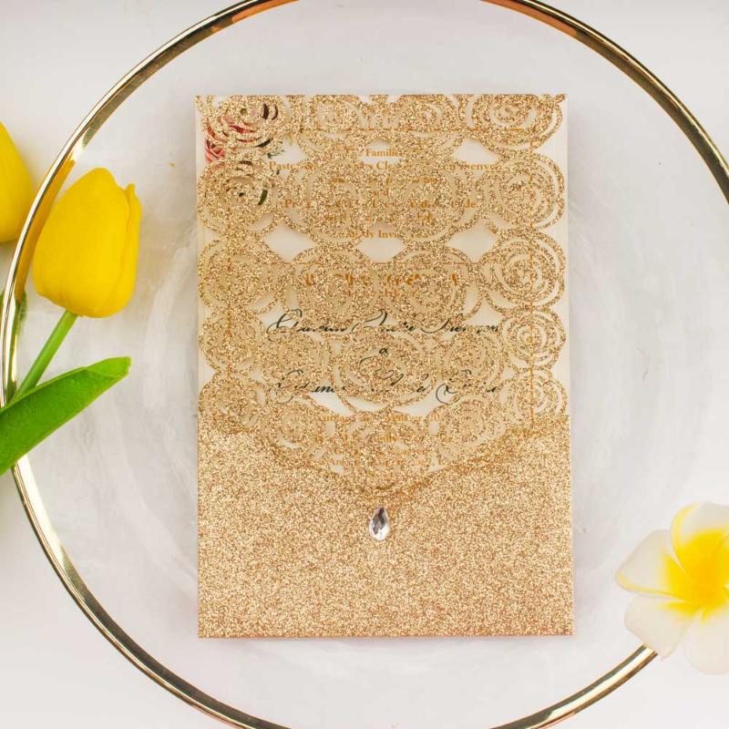 10x Rose Gold Silver Glitter Hollow Diamond Card Laser Cut Wedding Invitation Cards Greeting Pocket Invite Party Birthday
10x Rose Gold Silver Glitter Hollow Diamond Card Laser Cut Wedding Invitation Cards Greeting Pocket Invite Party Birthday