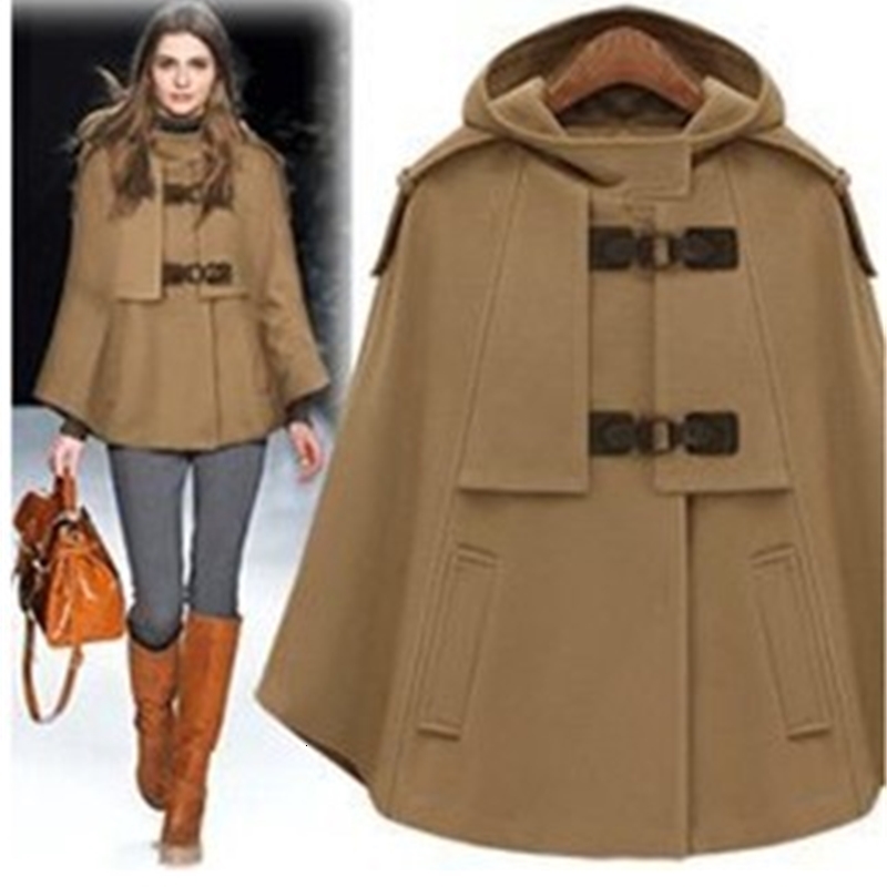 women's wool & blends jacket with hoodie, women's wool hood, wind-proof coat of casual blend for autumn and winter ggp7, Black
women's wool & blends jacket with hoodie, women's wool hood, wind-proof coat of casual blend for autumn and winter ggp7, Black