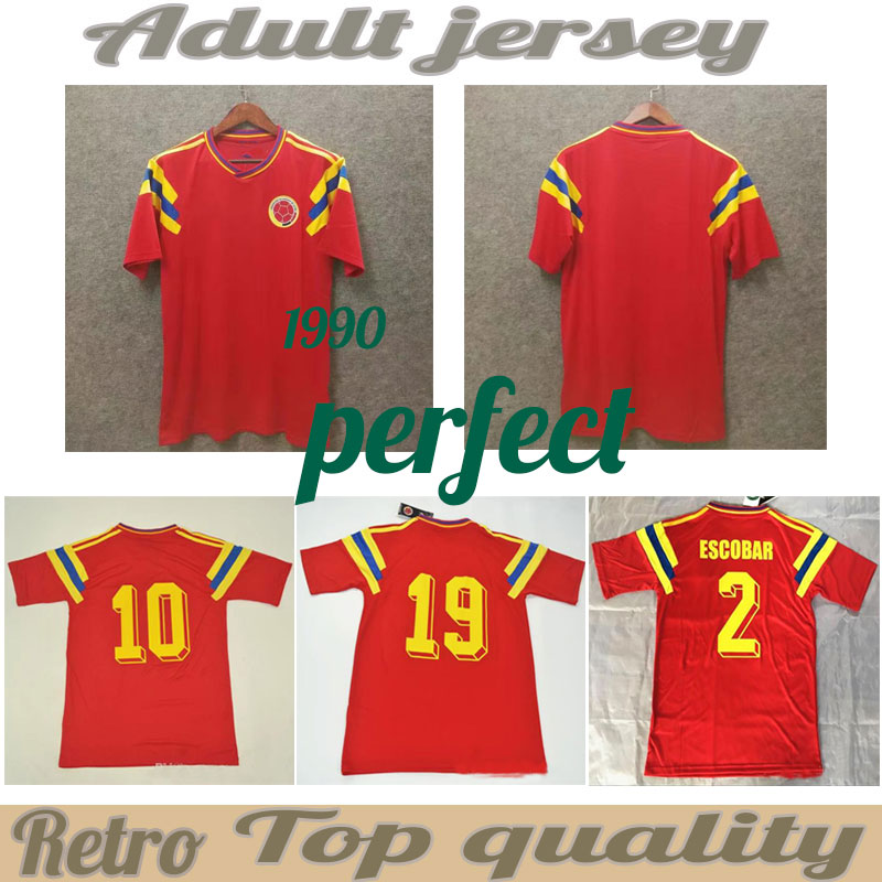 #10 Valderrama Guerrero Colombia 1990 Retro soccer jersey away red classic commemorate antique Collection vintage home yellow football shirt
#10 Valderrama Guerrero Colombia 1990 Retro soccer jersey away red classic commemorate antique Collection vintage home yellow football shirt