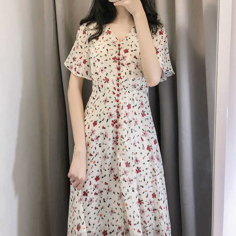 French Sweet Floral Midi Dres Korean Sexy V-neck Casual Party Female Y2k Summer Kawaii Clothes 210604, Floral dress
French Sweet Floral Midi Dres Korean Sexy V-neck Casual Party Female Y2k Summer Kawaii Clothes 210604, Floral dress
