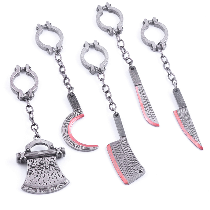 10pcRJ Weapon Model Keychain Goth Horror Axe Bayonet Machetes Knife Key Chain Holder Cosplay Props Jewelry Accessories Halloween
10pcRJ Weapon Model Keychain Goth Horror Axe Bayonet Machetes Knife Key Chain Holder Cosplay Props Jewelry Accessories Halloween