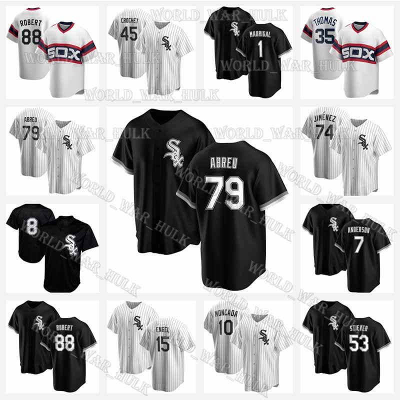 79 Jose Abreu Jersey 88 Luis Robert 10 Yoan Moncada 1 Nick Madrigal Chicago 53 Jonathan Stiever Adam Engel Eloy Jimenez Tim Anderson, Blue;black
79 Jose Abreu Jersey 88 Luis Robert 10 Yoan Moncada 1 Nick Madrigal Chicago 53 Jonathan Stiever Adam Engel Eloy Jimenez Tim Anderson, Blue;black