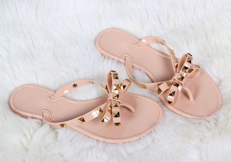 Functional classic Hot Sale-New 2019 Woman Summer Sandals Rivets big bowknot Flip Flops Beach Sandalias Femininas Flat Jelly Designer Sandal, Glossy black
Functional classic Hot Sale-New 2019 Woman Summer Sandals Rivets big bowknot Flip Flops Beach Sandalias Femininas Flat Jelly Designer Sandal, Glossy black