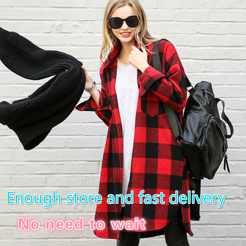 Autumn New Arrival 2021 Long Tops Flannel Plaid Shirt Women Plus Size Button Up Shirts Long Sleeve Casual Loose Cotton Blouse, Black
Autumn New Arrival 2021 Long Tops Flannel Plaid Shirt Women Plus Size Button Up Shirts Long Sleeve Casual Loose Cotton Blouse, Black