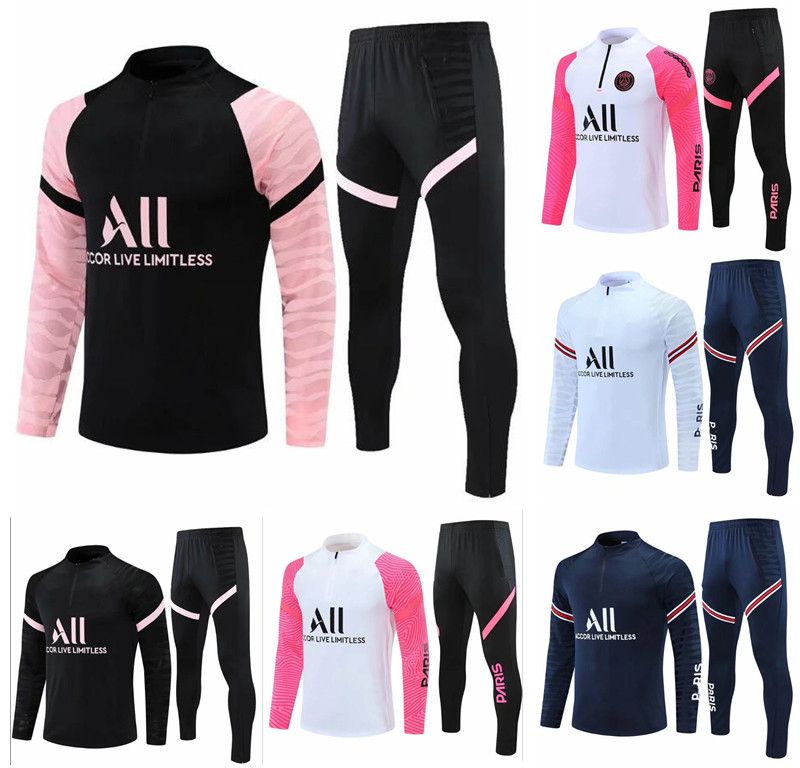 2021 2022 MBAPPE VERRATTI white Jacket kit Soccer tracksuit set tracksuits MBAPPE LUCAS HOME Football Training training suit, Black
2021 2022 MBAPPE VERRATTI white Jacket kit Soccer tracksuit set tracksuits MBAPPE LUCAS HOME Football Training training suit, Black