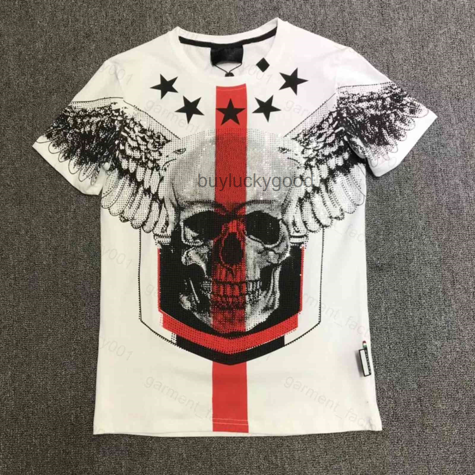 Luxury Designer Phillip Plain Men designer PP Skull Diamond t shirt Short sleeve Dollar Brown bear Brand tee O-Neck high Quality Skulls TShirt tees tops 19
Luxury Designer Phillip Plain Men designer PP Skull Diamond t shirt Short sleeve Dollar Brown bear Brand tee O-Neck high Quality Skulls TShirt tees tops 19
