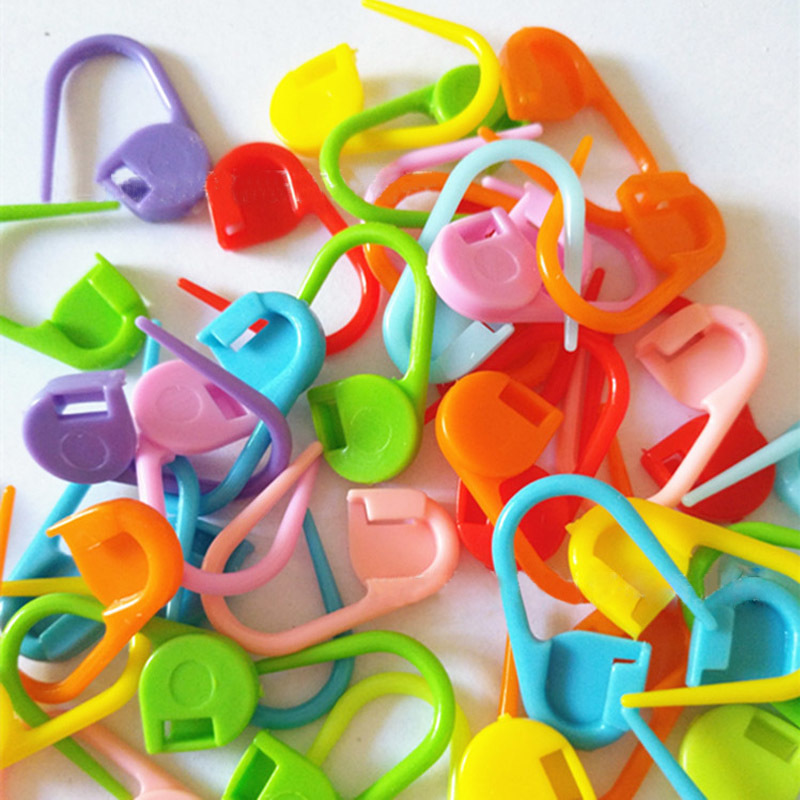 22mm 50Pcs Buckle Needle Knit Dedicated Locking Stitch Marker Sewing Accessories Plastic Safty Pins DIY Weaving Tools Baby Yarn