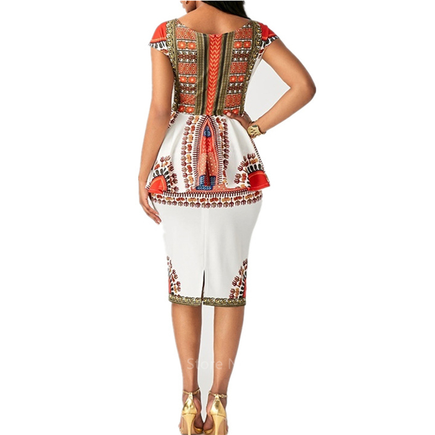African Dresses for Women News Ankara Dashiki Print Top Skirts Ladies African Clothes Streetwear Robe Africaine Vestidos 210408