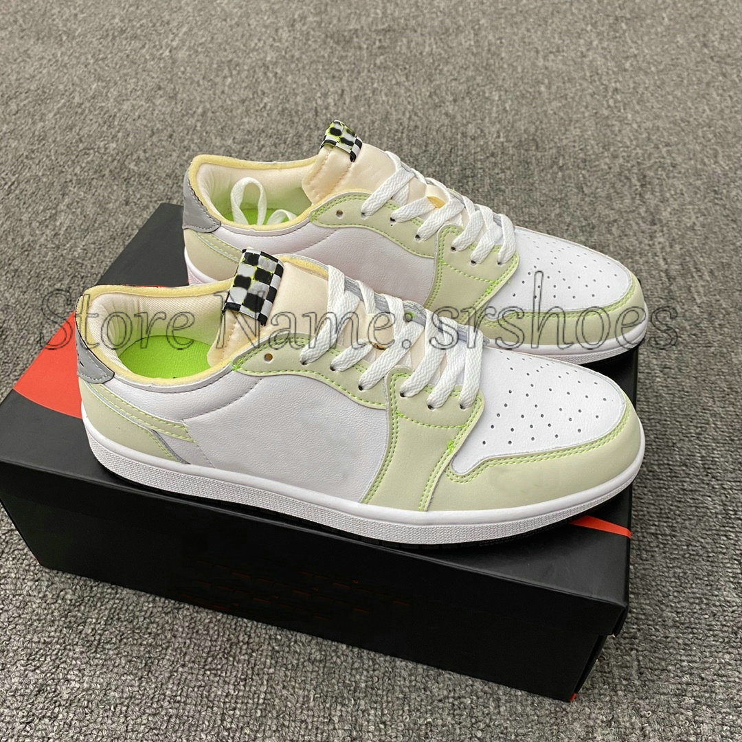 1 Low OG White Ghost Green Jumpman Sports Shoes 1s Glow Mens Basketball Sneakers Women Trainer Athletic Shoe, Customize
1 Low OG White Ghost Green Jumpman Sports Shoes 1s Glow Mens Basketball Sneakers Women Trainer Athletic Shoe, Customize
