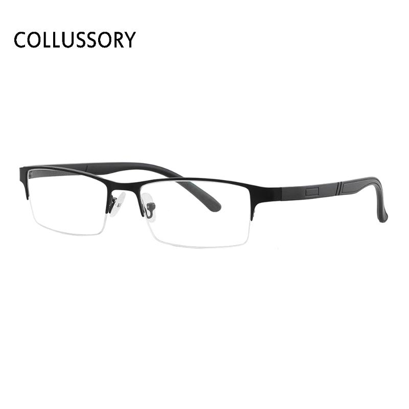 Fashion Sunglasses Frames Metal Eyeglasses For Men Half Semi Rim Prescription Glasses Frame With Transparent Lenses Simple Business Eye Wear
Fashion Sunglasses Frames Metal Eyeglasses For Men Half Semi Rim Prescription Glasses Frame With Transparent Lenses Simple Business Eye Wear