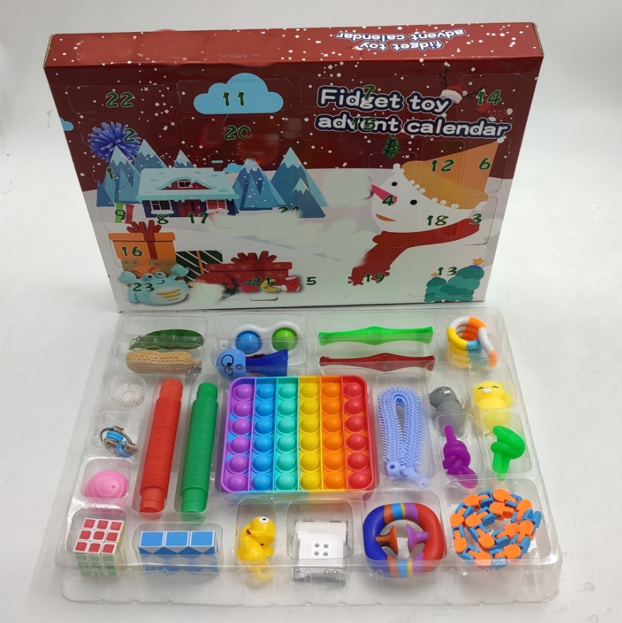 Stress Reliever Toy Push Bubble Pop Sensory Fidget Toys New Design Popping Silicone Christmas Advent Calendar Gift Box
Stress Reliever Toy Push Bubble Pop Sensory Fidget Toys New Design Popping Silicone Christmas Advent Calendar Gift Box