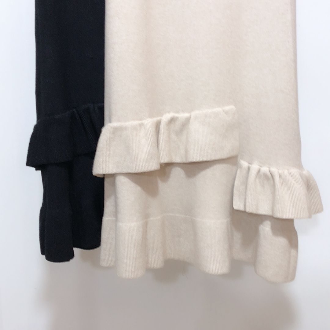 Nomikuma Knitted Ruffle Patchwork Mermaid Skirt Korean High Waist Women Sweater Skirts Autumn Winter New Faldas Mujer 6D090 210427