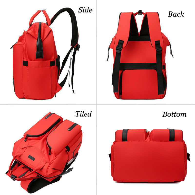 Oxford Women Backpacks Multifunction Ladies Waterproof Shoulder Backpack Large Capacity Mommy Bags Baby Changing Diaper Bags 210907