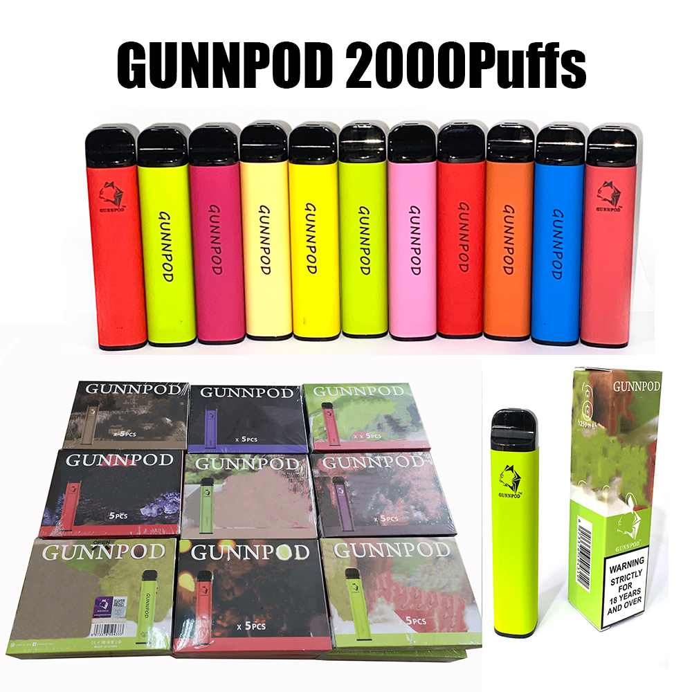 VP GunnPod Cigarette Disposable E cigarettes Device Kit 2000 Puffs 1250mAh Battery Prefilled 8ml Pod Stick Vape Pen 20 Colors Geek Bar
VP GunnPod Cigarette Disposable E cigarettes Device Kit 2000 Puffs 1250mAh Battery Prefilled 8ml Pod Stick Vape Pen 20 Colors Geek Bar