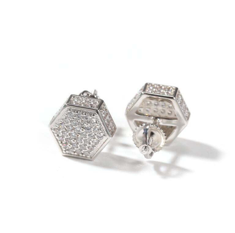 CZ Stud Earrings Gold 925 Sterling Silver Jewelry Hip Hop Chandelier Fashion Iced Out Cubic Zirconia For Women
CZ Stud Earrings Gold 925 Sterling Silver Jewelry Hip Hop Chandelier Fashion Iced Out Cubic Zirconia For Women