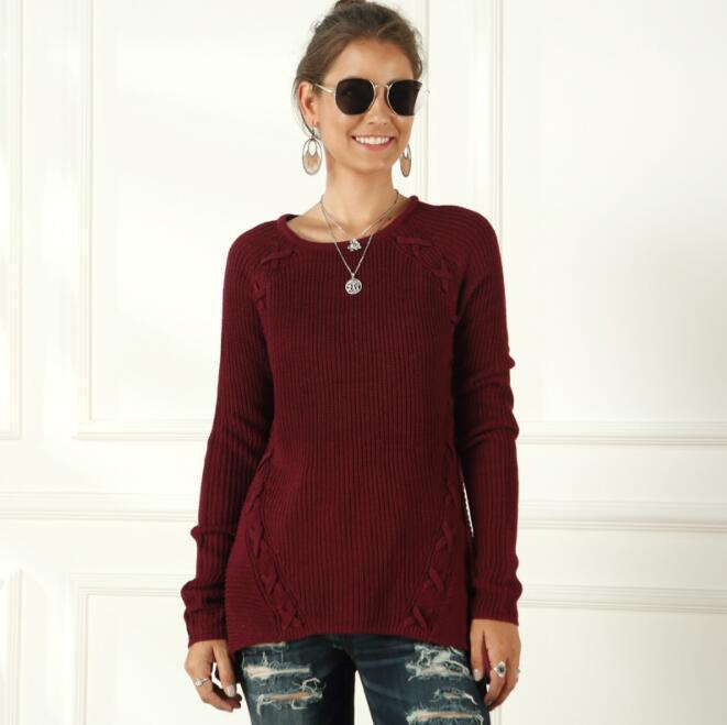 Style Autumn Winter Pullover Sweater Female European And American Large Size Women Wear Rope Long Sleeve Irregularly1, Black
Style Autumn Winter Pullover Sweater Female European And American Large Size Women Wear Rope Long Sleeve Irregularly1, Black