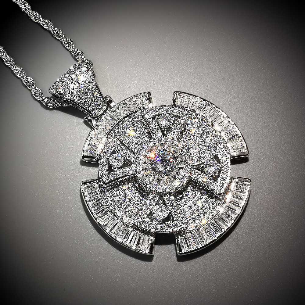 Spinner Cross Pendant Necklace 2 Colors New Arrival AAA Zircon Mens Necklace Fashion Rap Hip Hop Jewelry X0707
Spinner Cross Pendant Necklace 2 Colors New Arrival AAA Zircon Mens Necklace Fashion Rap Hip Hop Jewelry X0707