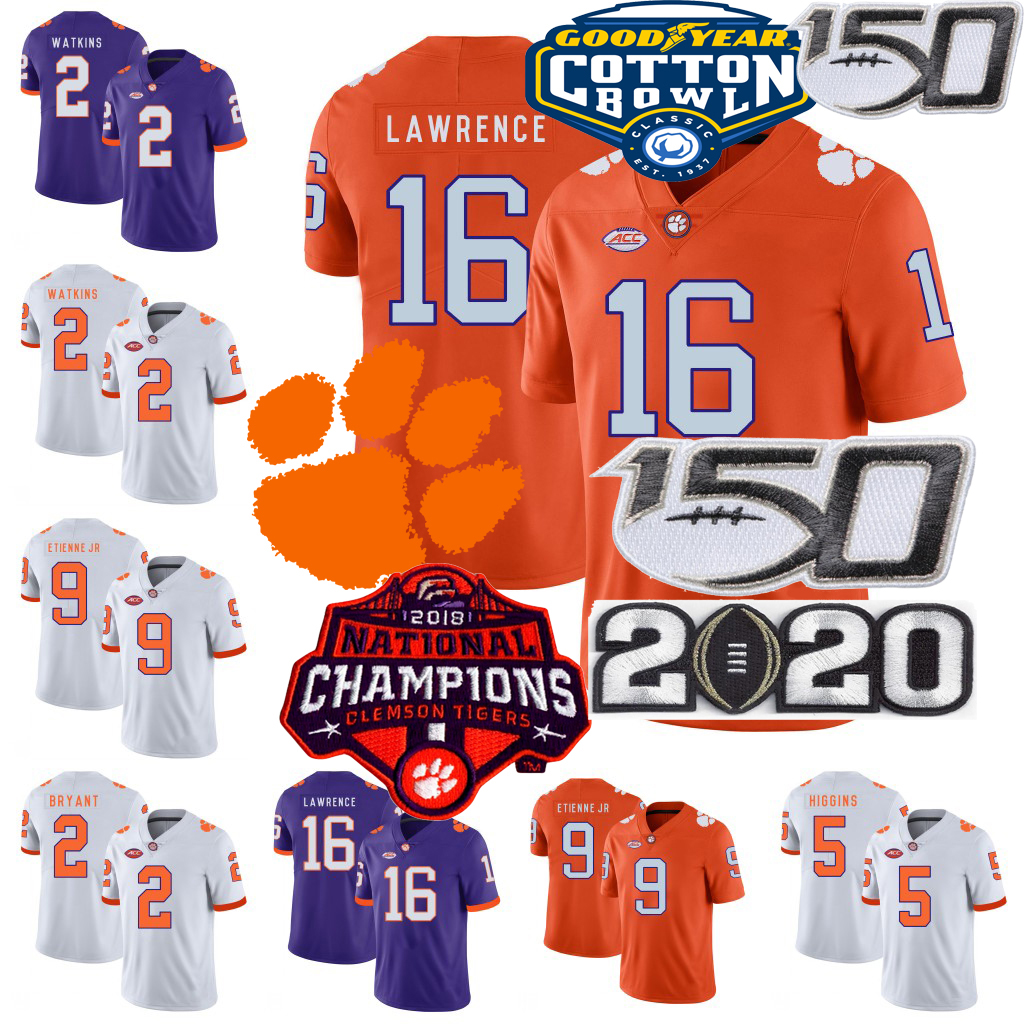 NCAA Clemson Tigers Football 16 Trevor Lawrence Jersey Travis Etienne Jr. Sammy Watkins Bryant Higgins Ross Champions 150TH CFB Stitched, Black;red
NCAA Clemson Tigers Football 16 Trevor Lawrence Jersey Travis Etienne Jr. Sammy Watkins Bryant Higgins Ross Champions 150TH CFB Stitched, Black;red