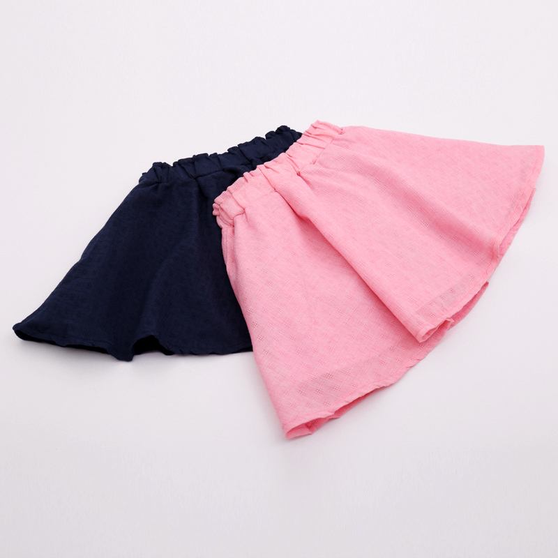 Girls Sets Summer Cotton Tie Bow T-shirt+Solid Color Short Skirt Fashion Party Clothes Kids 210515