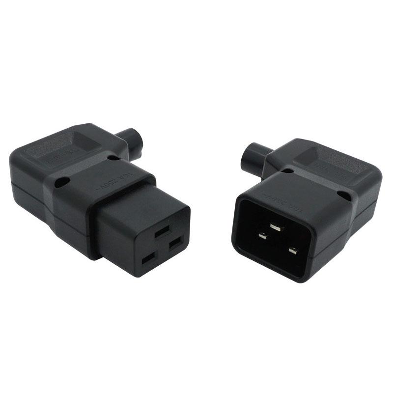 Smart Power Plugs Black PDU UPS Rewirable C19 C20 Elbow Wire Plug Female Male 16A Industry Connector Online Assemble Socket Converter 3500W
Smart Power Plugs Black PDU UPS Rewirable C19 C20 Elbow Wire Plug Female Male 16A Industry Connector Online Assemble Socket Converter 3500W