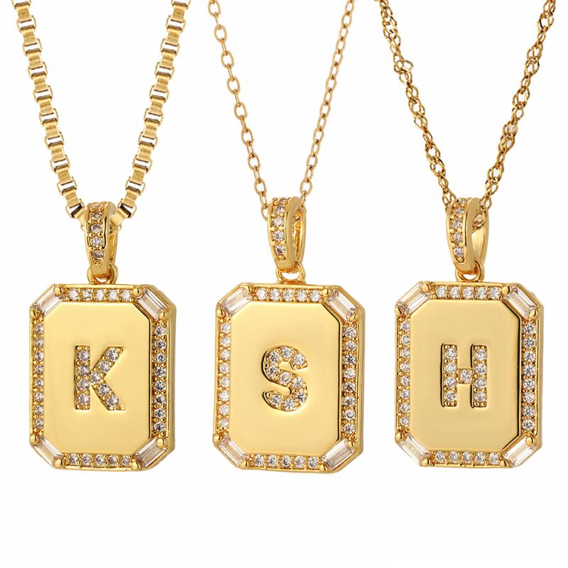 Pendant Necklaces Gold 26 Letter Woman's Pave Zircon A-Z Name Neckalce For Women Long Chains Stainless Steel Link Fashion Jewelry 2022, Silver
Pendant Necklaces Gold 26 Letter Woman's Pave Zircon A-Z Name Neckalce For Women Long Chains Stainless Steel Link Fashion Jewelry 2022, Silver