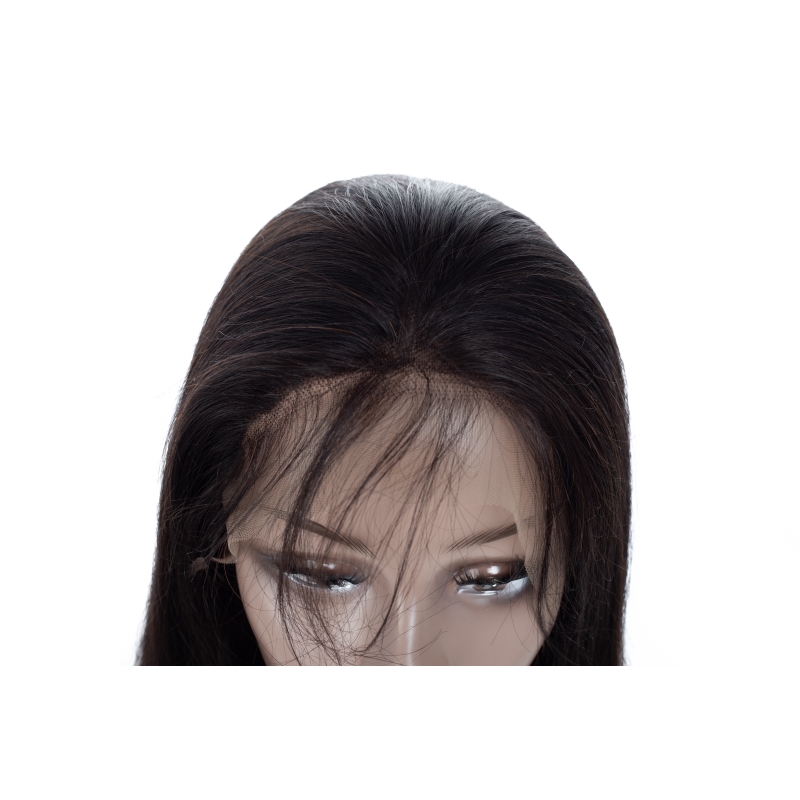Malaysian Human Hair Silky Straight Full Lace Wig Adjustable 180% Density 16-28Inch Free Part
