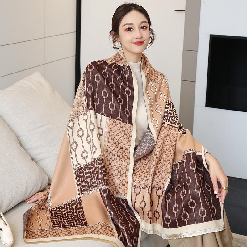Scarves Imitate Cashmere Long Scaf Women Fashion Harness Print Shawl Stole Hijab Head Neck Warm Kerchief 185*65cm, Blue;gray
Scarves Imitate Cashmere Long Scaf Women Fashion Harness Print Shawl Stole Hijab Head Neck Warm Kerchief 185*65cm, Blue;gray
