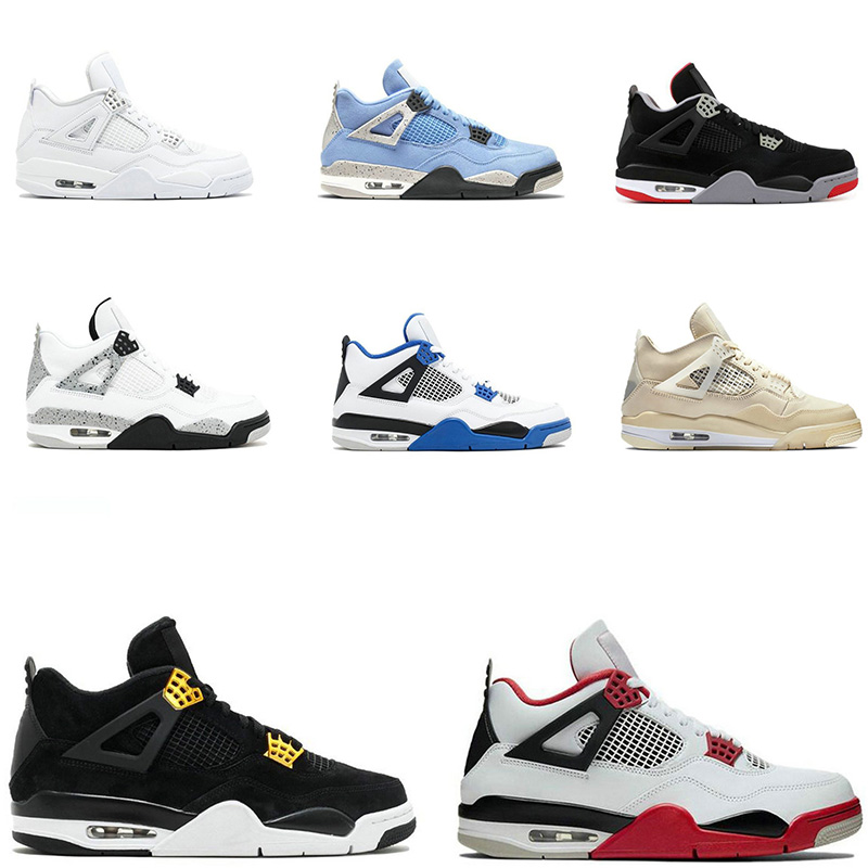 Top Quality Jumpman 4 Basketball Shoes 4s 2021 Women Mens Fire Red Sail Taupe Haze White Oreo University Blue Trainers Sneakers
Top Quality Jumpman 4 Basketball Shoes 4s 2021 Women Mens Fire Red Sail Taupe Haze White Oreo University Blue Trainers Sneakers