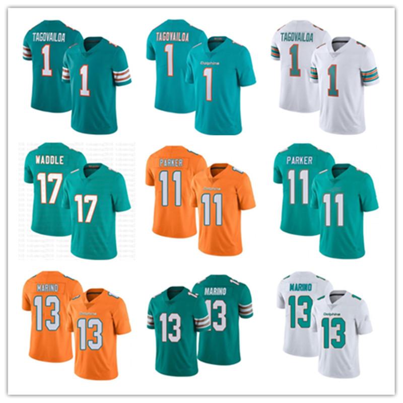 1 Tua Tagovailoa Custom Football Jerseys 17 Jaylen Waddle Jaelan Phillips Mike Gesicki Dan Marino DeVante Parker Xavien Howard Larry Csonka Andrew Van Ginkel 4XL 5XL, 2021
1 Tua Tagovailoa Custom Football Jerseys 17 Jaylen Waddle Jaelan Phillips Mike Gesicki Dan Marino DeVante Parker Xavien Howard Larry Csonka Andrew Van Ginkel 4XL 5XL, 2021