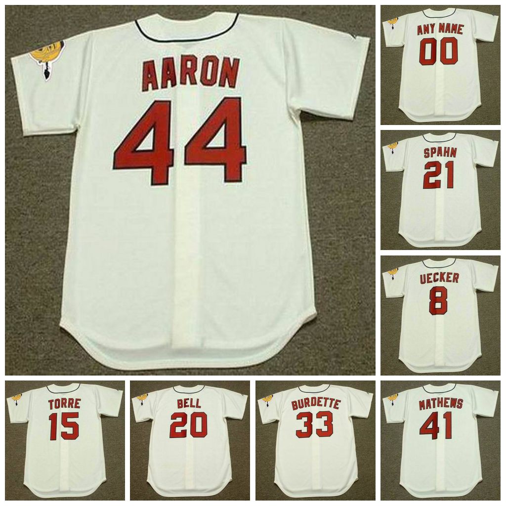 Milwaukee Vintage Baseball Jersey 21 WARREN SPAHN 8 BOB UECKER 15 JOE TORRE 1960's 20 GUS BELL 33 LEW BURDETTE 41 EDDIE MATHEWS 44 HANK AARON, 44 hank aaron 1960's white
Milwaukee Vintage Baseball Jersey 21 WARREN SPAHN 8 BOB UECKER 15 JOE TORRE 1960's 20 GUS BELL 33 LEW BURDETTE 41 EDDIE MATHEWS 44 HANK AARON, 44 hank aaron 1960's white