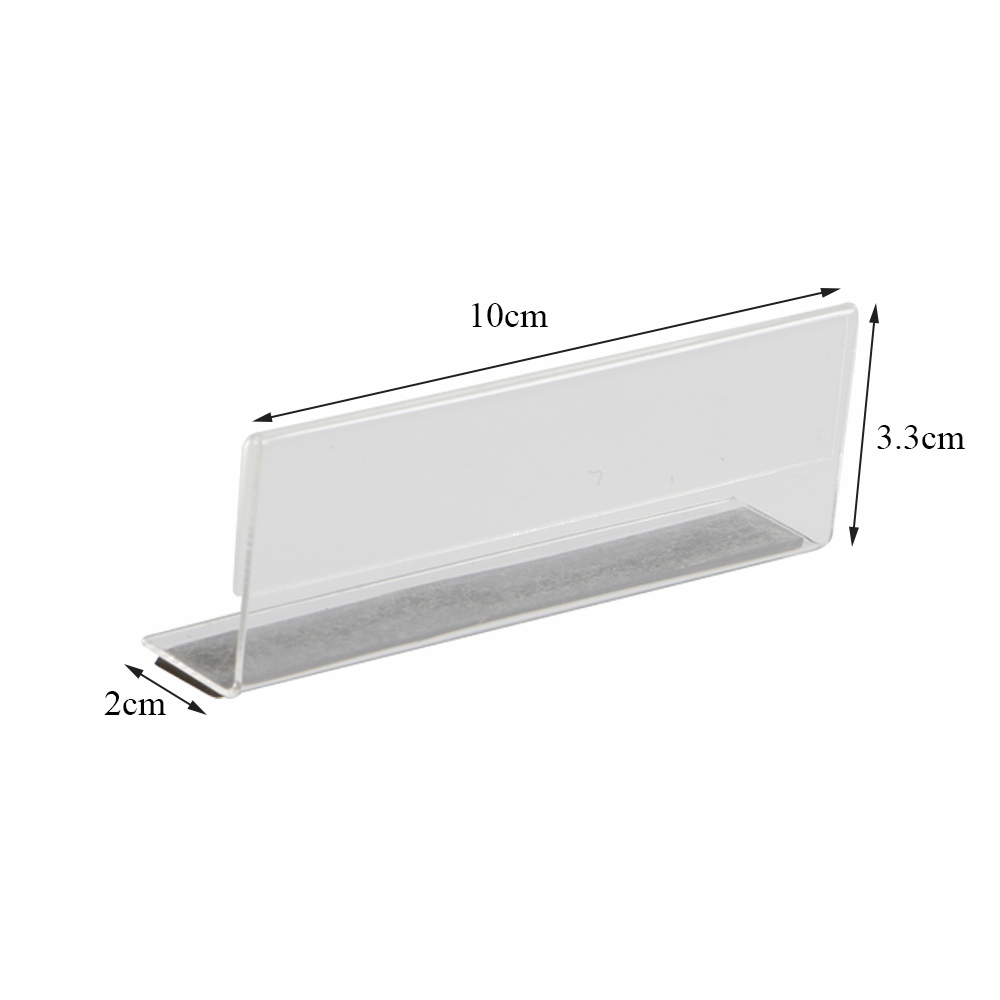 Pvc Strip Scanner Shelf Label Holder for Office