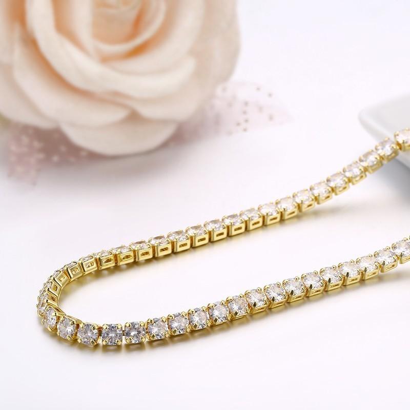 Yellow Gold Color Linked CZ Chain Short Choker Necklace For Women Girls Jewelry 35cm+5cm 4mm Collier Collares Kolye Ketting 14" Chokers
Yellow Gold Color Linked CZ Chain Short Choker Necklace For Women Girls Jewelry 35cm+5cm 4mm Collier Collares Kolye Ketting 14" Chokers