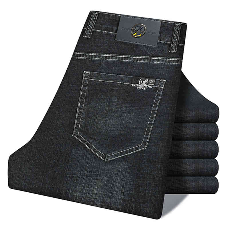 High-End Brand Men'S Slim Jeans Spring Summer Business Casual Straight-Leg Pants Male Autumn Winter Stretch Denim Trousers, Black
High-End Brand Men'S Slim Jeans Spring Summer Business Casual Straight-Leg Pants Male Autumn Winter Stretch Denim Trousers, Black