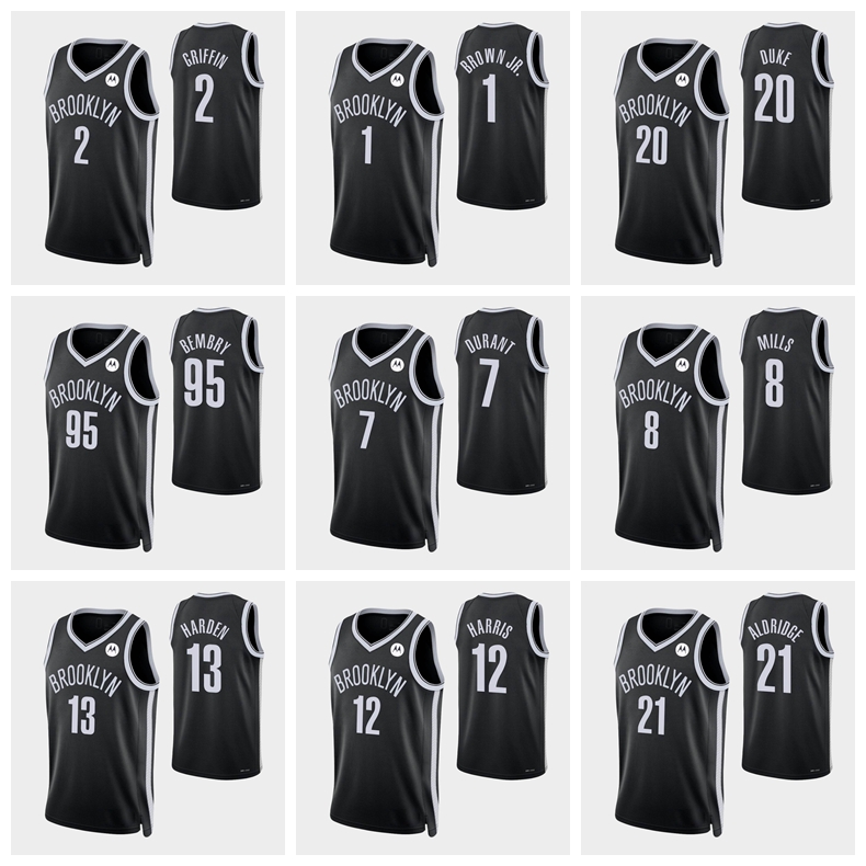 Brooklyn MEN Nets's 2021 Basketball Kyrie Patty Mills Kevin Blake Griffin Nicolas Claxton Joe Harris Harden Johnson Paul Millsap 75th Anniversary Black Jersey
Brooklyn MEN Nets's 2021 Basketball Kyrie Patty Mills Kevin Blake Griffin Nicolas Claxton Joe Harris Harden Johnson Paul Millsap 75th Anniversary Black Jersey