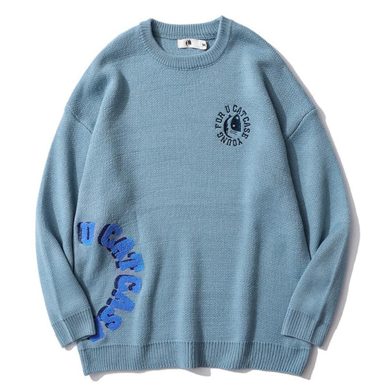 Men's Sweaters Pullovers Letters Embroidery Streetwear Oversized Harajuku Crew Neck Knitwear Men Clothing Black Jumpers Winter, White;black
Men's Sweaters Pullovers Letters Embroidery Streetwear Oversized Harajuku Crew Neck Knitwear Men Clothing Black Jumpers Winter, White;black
